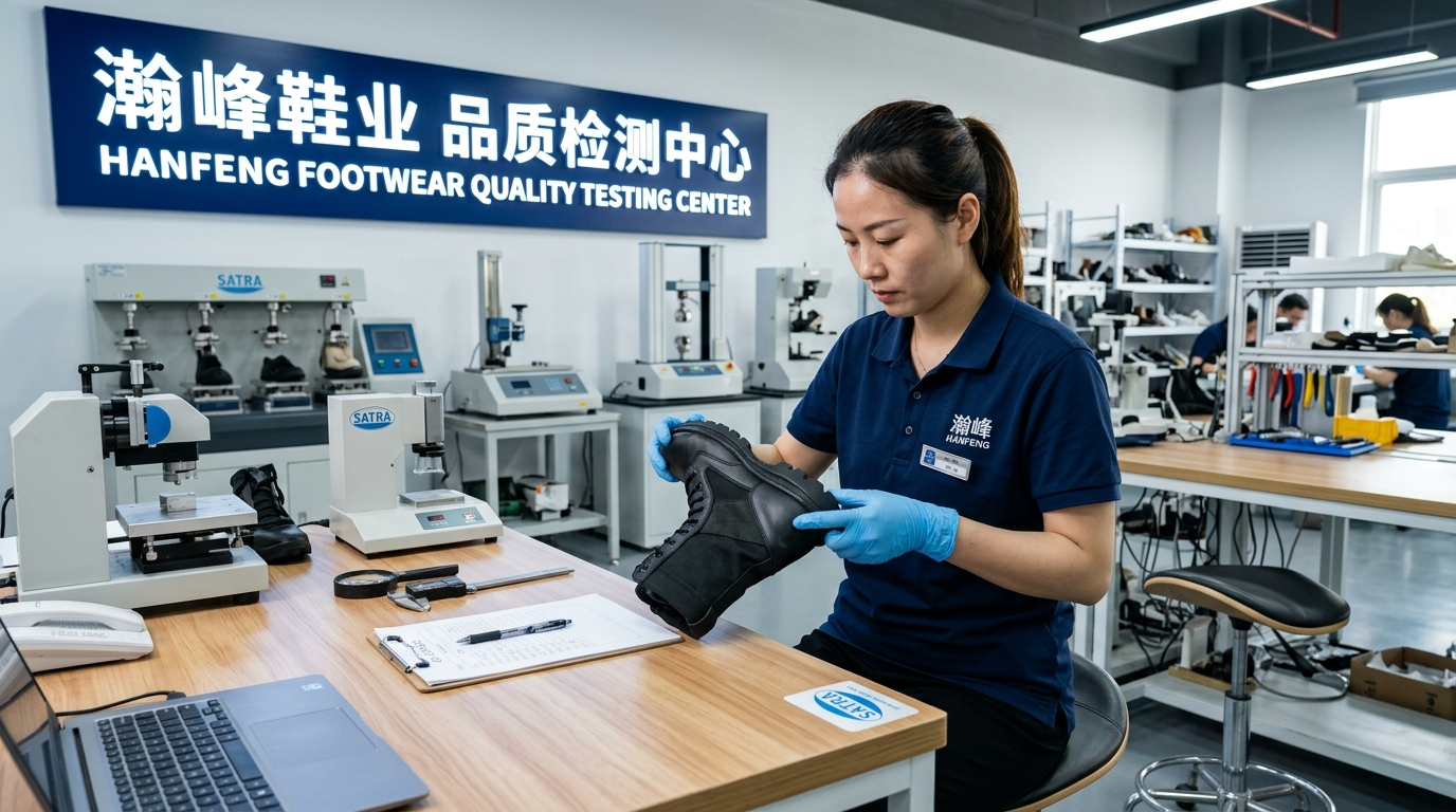 SATRA Accredited Footwear Physical Testing Lab