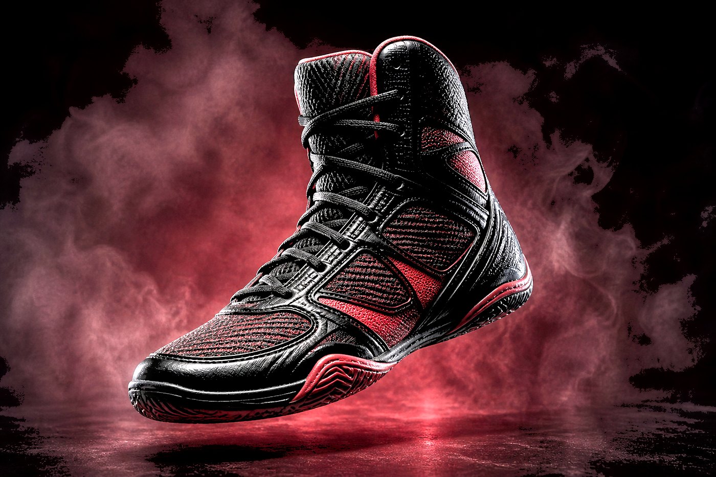 SDTDID Mid-Cut Agility Boxing Shoes - Stealth Black - SDTDID Footwear OEM Jinjiang