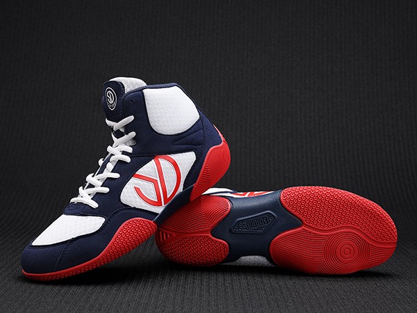 SDTDID Speed Mat Agility Wrestling Shoes - Navy & Crimson - SDTDID Footwear OEM Jinjiang